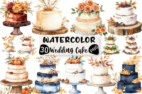 Autumnal Elegance: Your Guide to Fall Wedding Cake Clipart