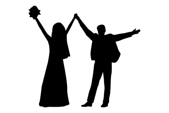 Capturing Romance: The Power of Wedding Couple Silhouette Vector Art