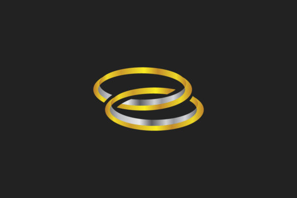 Capturing Timeless Love: The Gold and Silver Wedding Ring Couple Vect