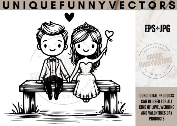 Charming Vectors for Wedding Stationery & Romantic Gifts