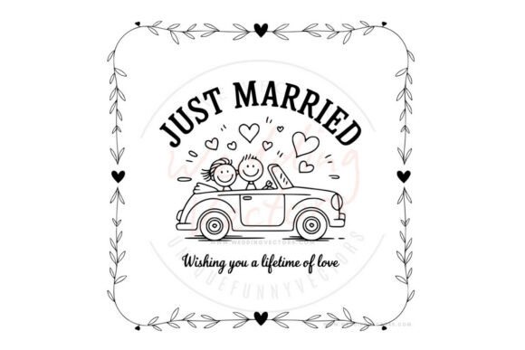 Charming Wedding Couple SVGs for Your Creative Projects