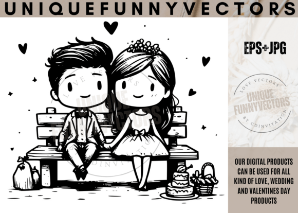 Love and Wedding Illustrations 246: Charming Characters for Timeless Projects