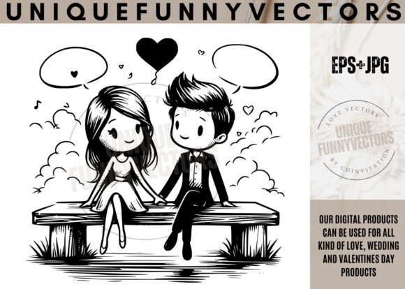 Love and Wedding Illustrations 281: Charming Characters for Every Romantic Occasion