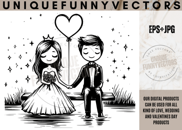 Love Wedding Stick Vectors Svg Eps 232: Charm for Every Celebration