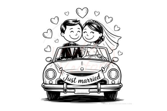 Wedding Couple SVG: Crafting Timeless Memories with Stick Vectors 77