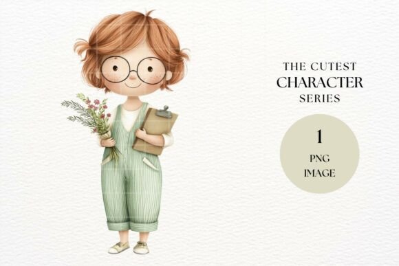 Wedding Planner Kid in Overalls: A Playful Design Asset